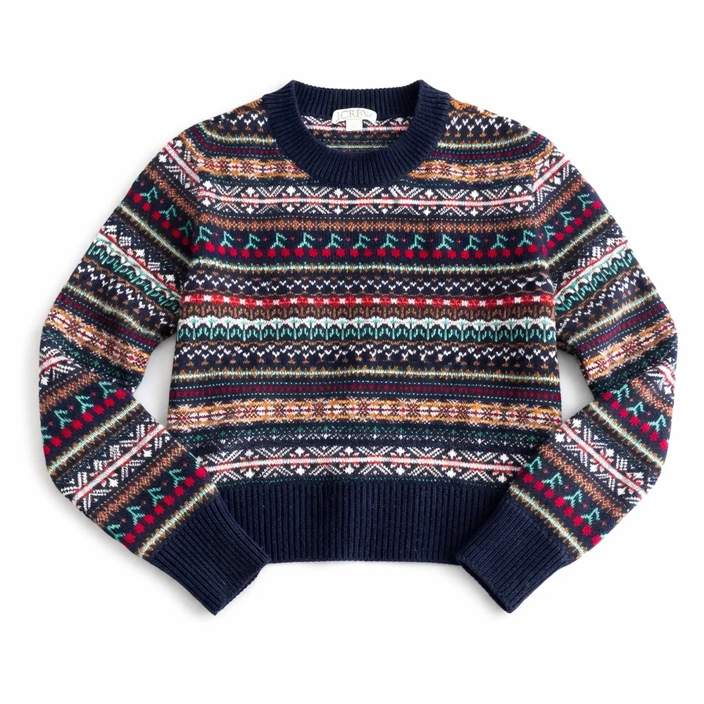 J. Crew Women's Multicolor Crewneck Sweater - Picture 2 of 2